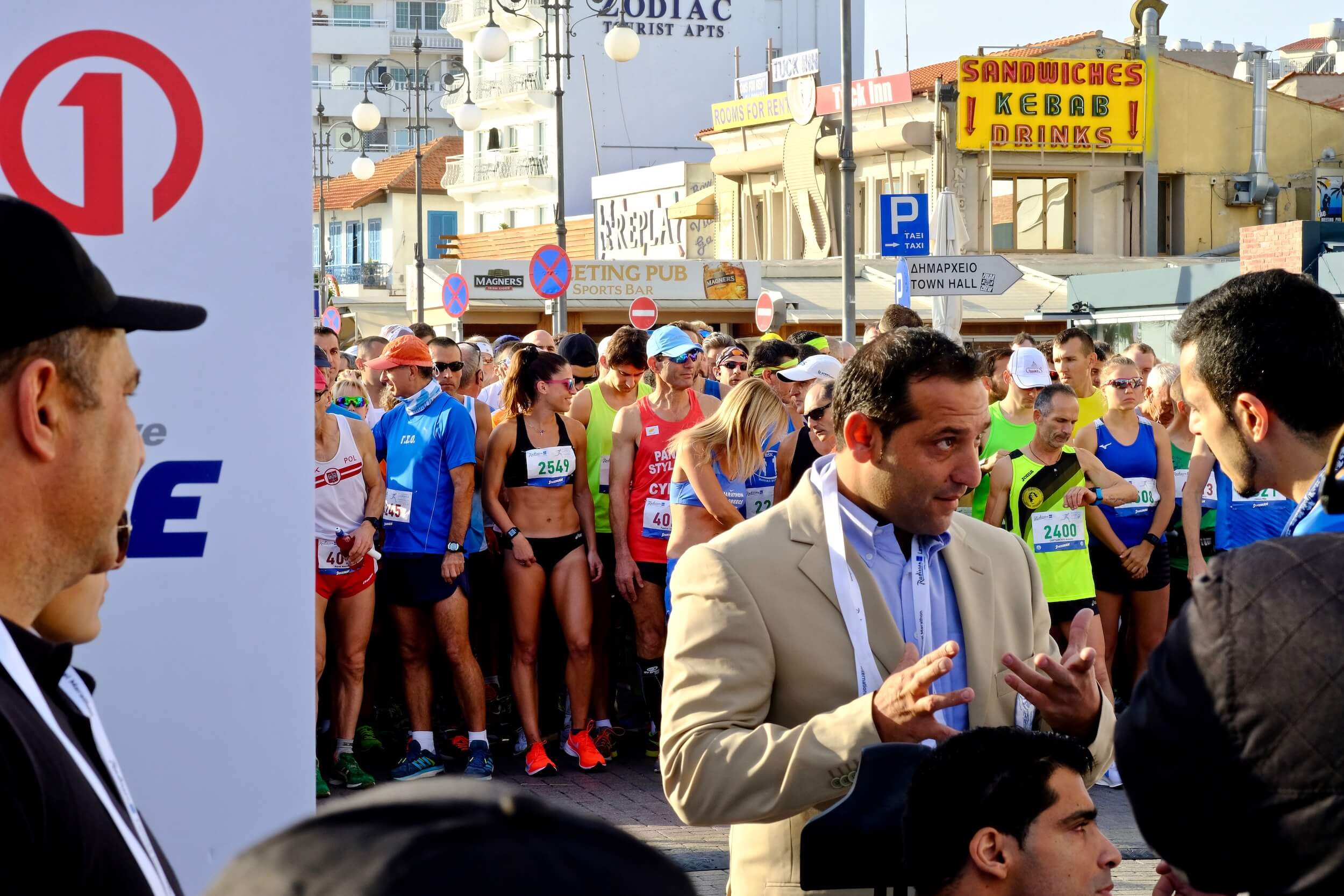 The Radisson Blu Larnaka International Marathon starting line