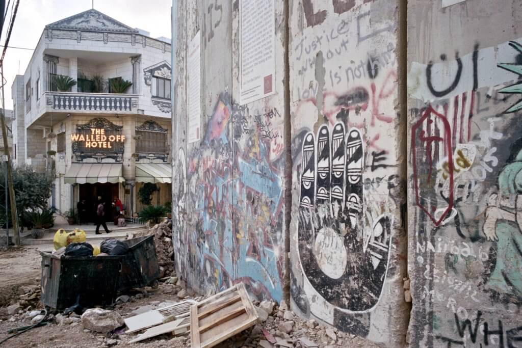 Banksy's Walled Off Hotel Bethlehem, Palestine